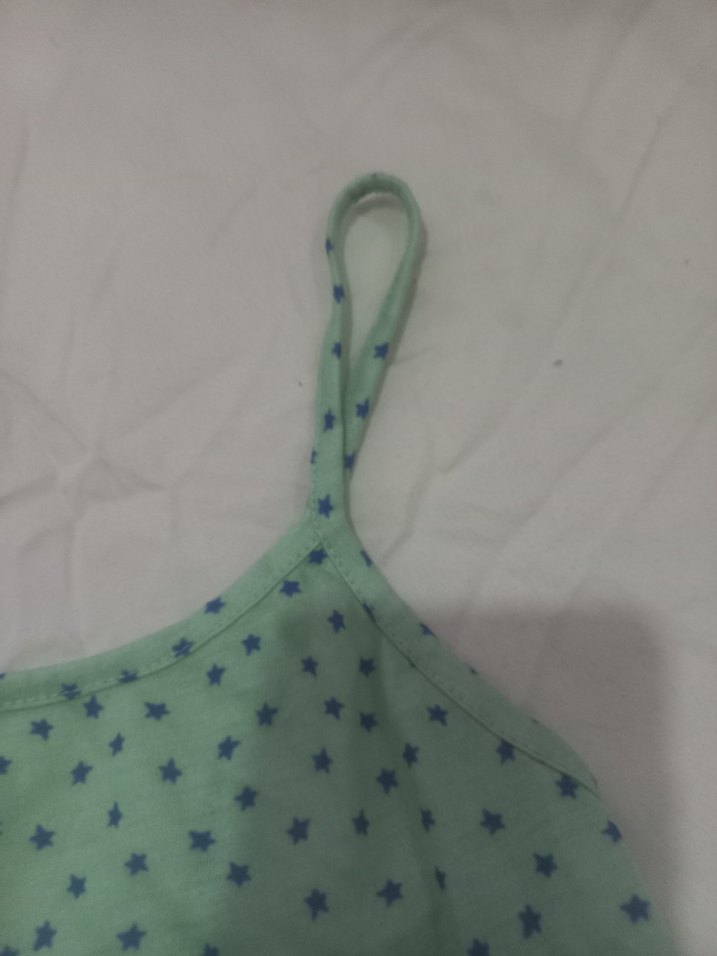 Kız Çocuk Fırfırlı Askılı Elbise - Görsel 3