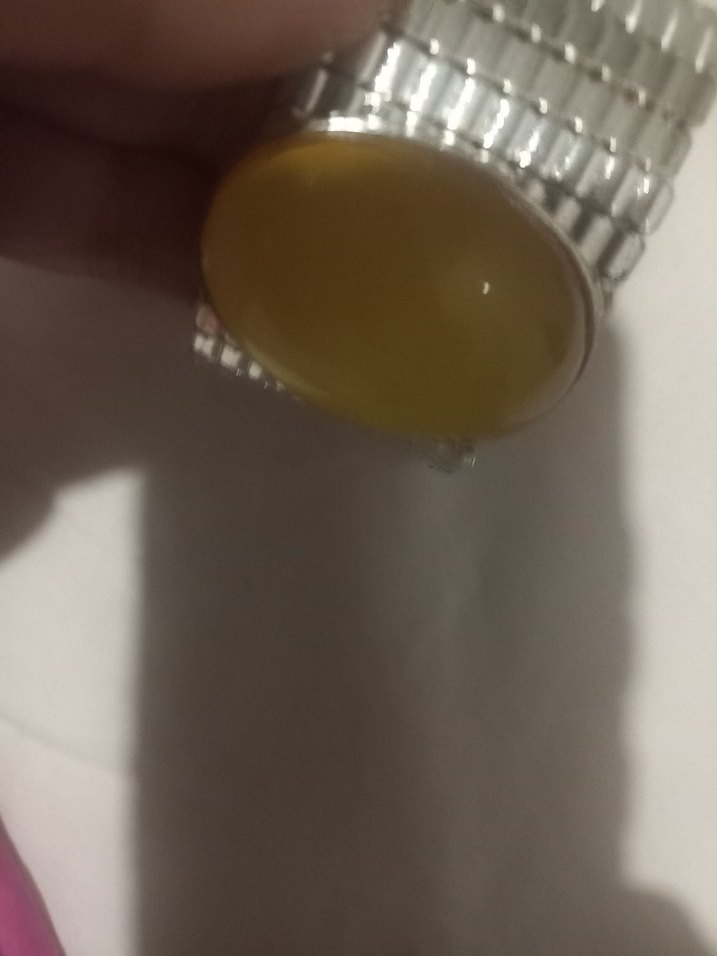 Sarı Boncuklu Kareli Vintage Bileklik - Görsel 2