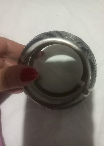 Mor Yılan Desenli Tokalı Kadın Bileklik - Görsel 3