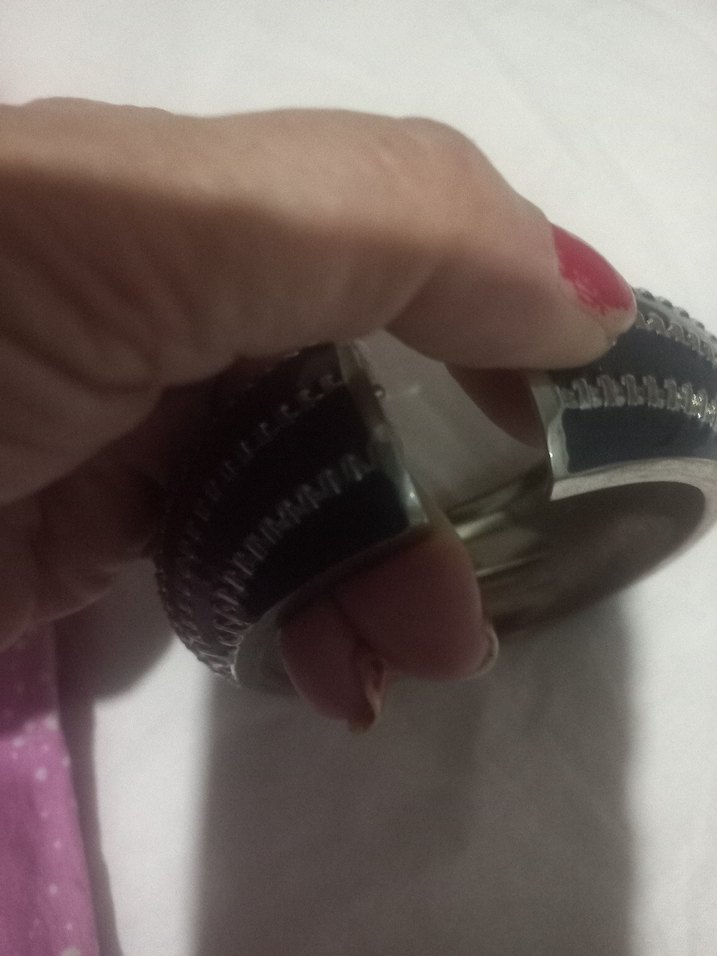 Mor Yılan Desenli Tokalı Kadın Bileklik - Görsel 4