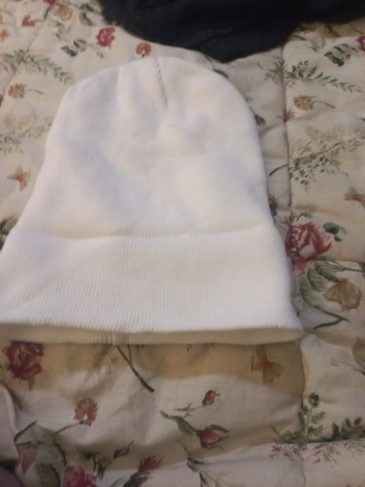 Beyaz Kadın Örgü Bere - Görsel 2