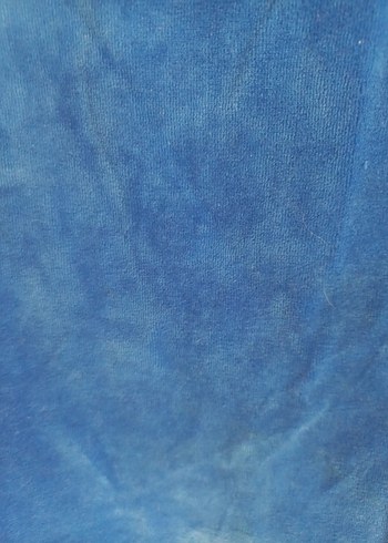 Uzun Lacivert Kadife Sabahlık - Görsel 3