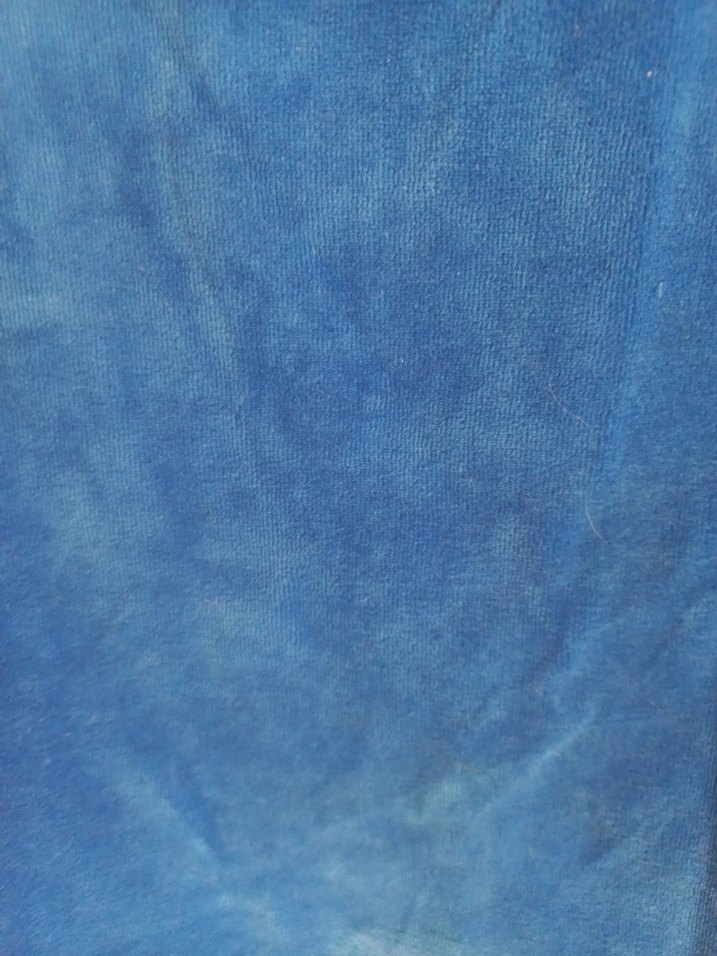 Uzun Lacivert Kadife Sabahlık - Görsel 3