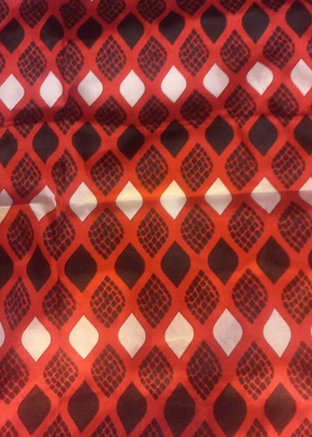 Koyu Kırmızı Bohem Kadın Fular - Görsel 2