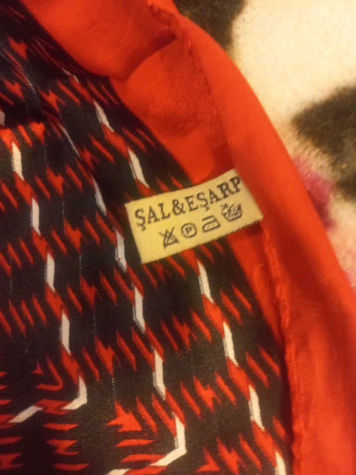 Koyu Kırmızı Bohem Kadın Fular - Görsel 3