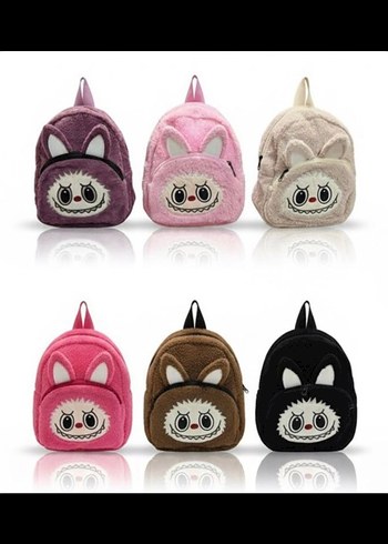 Renkli Kedi Figürlü Çanta - Görsel 5