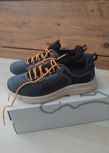 Sarı Bağcıklı Gri Erkek Spor Ayakkabı - Görsel 2