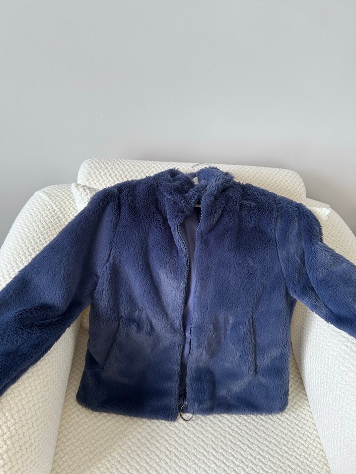 Fermuarlı Lacivert Kadın Polar Ceket - Görsel 2