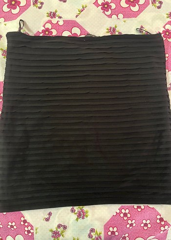 Pilili Siyah Midi Etek - Görsel 2