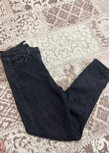 Siyah Normal Boy Kadın Denim Pantolon - Görsel 2