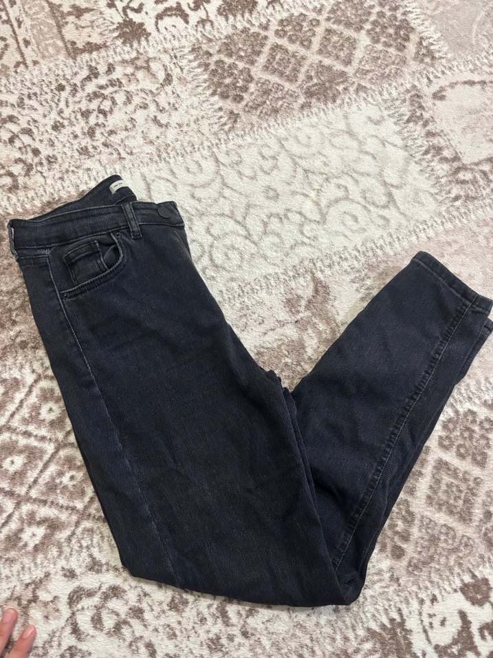 Siyah Normal Boy Kadın Denim Pantolon - Görsel 2