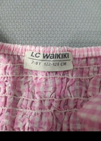 Kız Çocuk Pembe Askılı Fırfırlı Bluz - Görsel 2