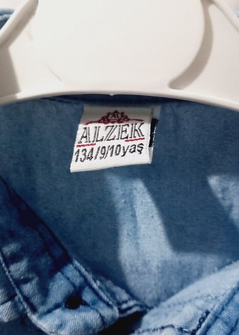 Nakışlı Mavi Erkek Çocuk Denim Gömlek - Görsel 3