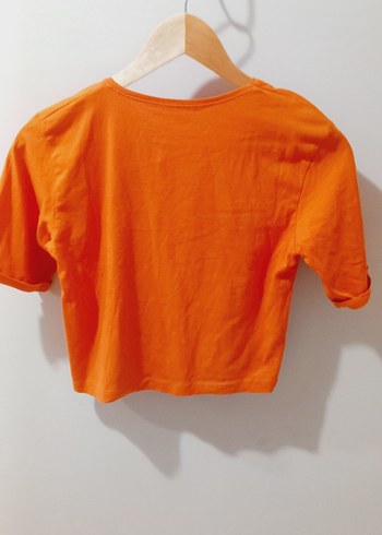 Turuncu Kısa Kollu  Tişört - Görsel 2