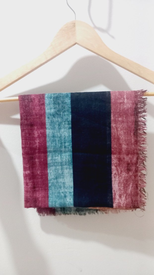 Poloist Çok Renkli Pileli Kadın eşarp - Görsel 2