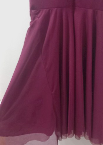 mürdüm  V Yaka Kolsuz Midi Elbise - Görsel 3