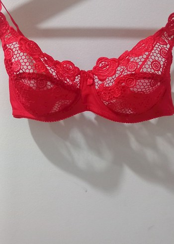 Nakışlı Kırmızı Bohem Parisian Sütyen - Görsel 2