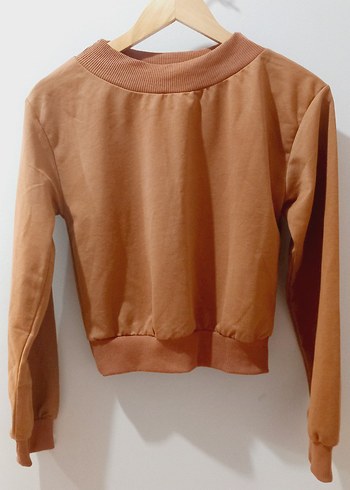 acik kahve Kadın Sweatshirt - Görsel 2