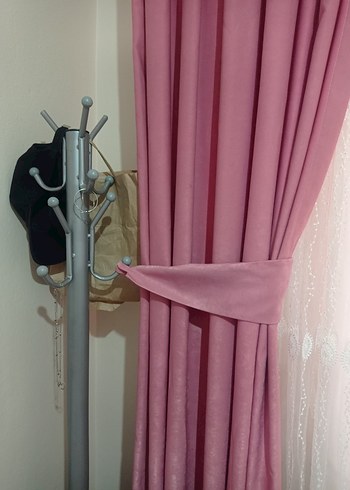 Pastel Pembe Düz Modern Fon Perde 75×270 - Görsel 16