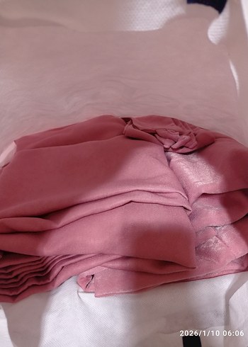 Pastel Pembe Düz Modern Fon Perde 75×270 - Görsel 2