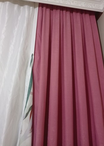 Pastel Pembe Düz Modern Fon Perde 75×270 - Görsel 7