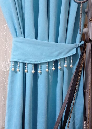 Açık Mavi Modern Fon Perdeler 85×270 - Görsel 19