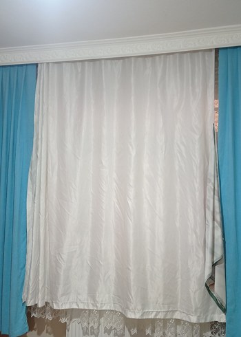 Açık Mavi Modern Fon Perdeler 85×270 - Görsel 16