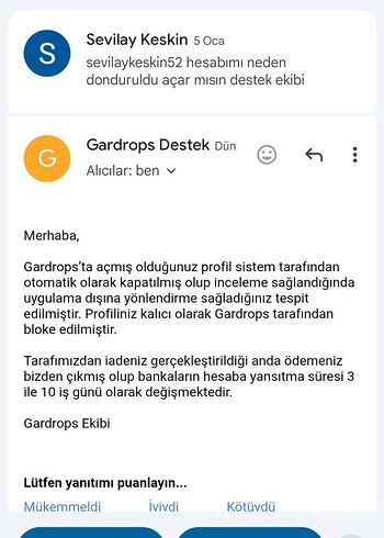 hesabım kapatılmıştı - Görsel 5