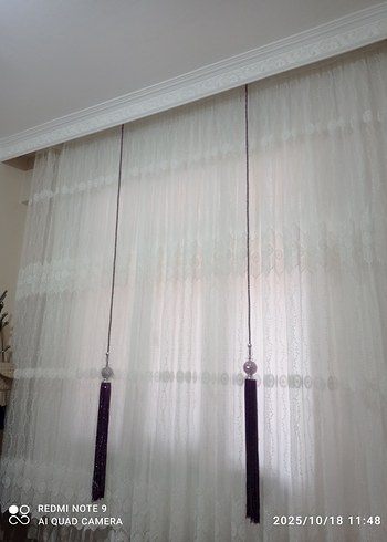 Mor Bohem Modern Perde Bağı - Görsel 6