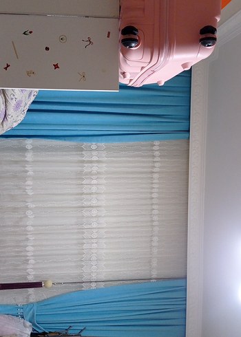 Pastel Mavi Modern Perde - Görsel 7