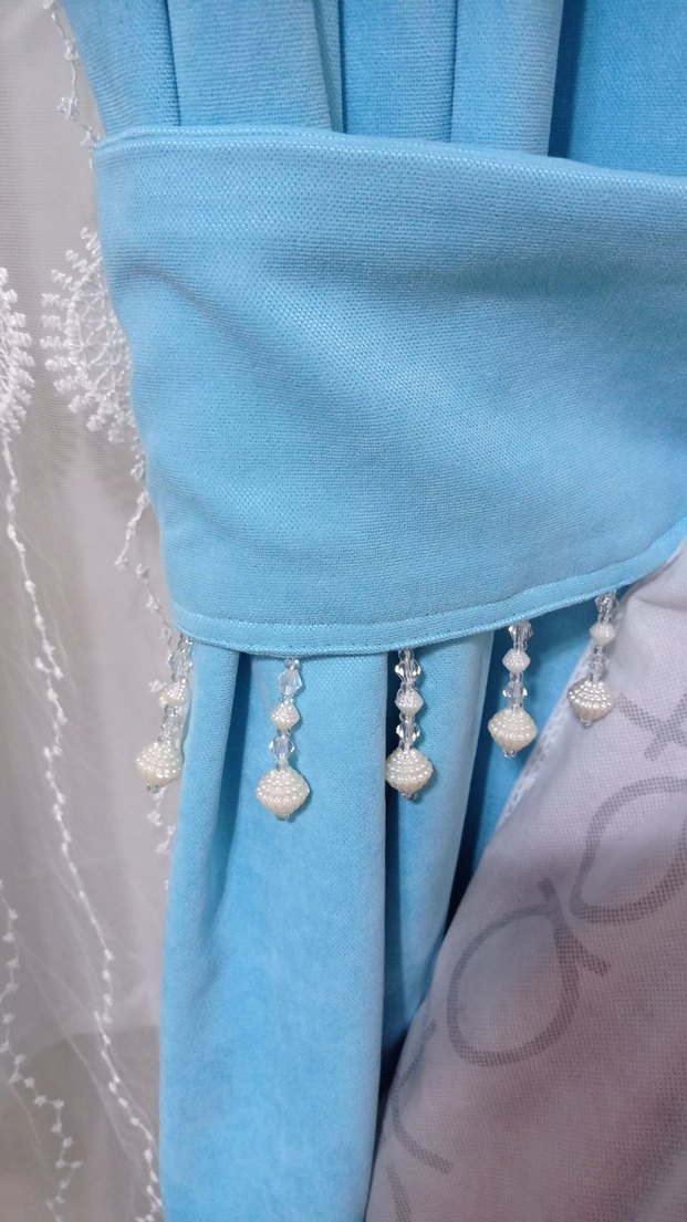 Pastel Mavi Modern Perde - Görsel 3