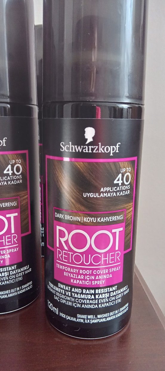 Koyu Kahverengi Saç Kökü Kapama Spreyi 10 adet - Görsel 3