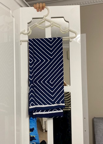 Kadın lacivert armine eşarp - Görsel 2