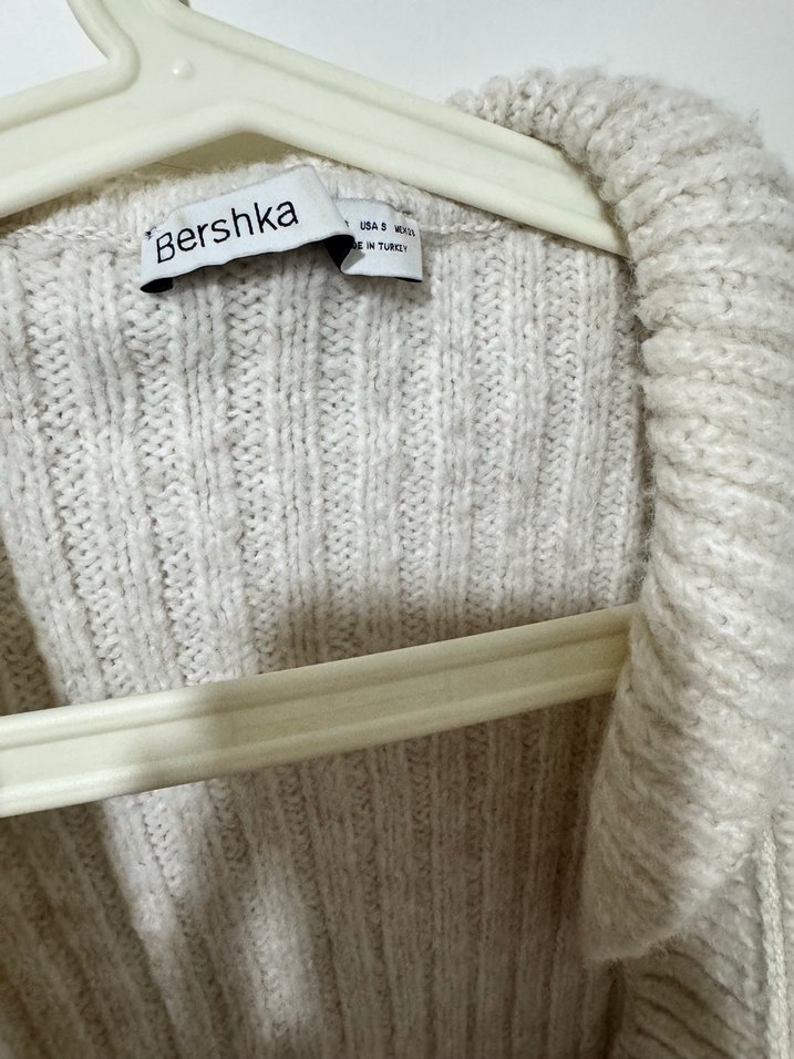 Krem rengiÖrgü Kadın Hırka - Görsel 2