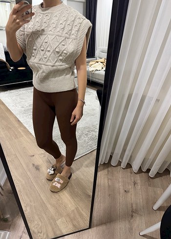 Gri Nakışlı İnce Örgü Kadın Kazak - Görsel 3