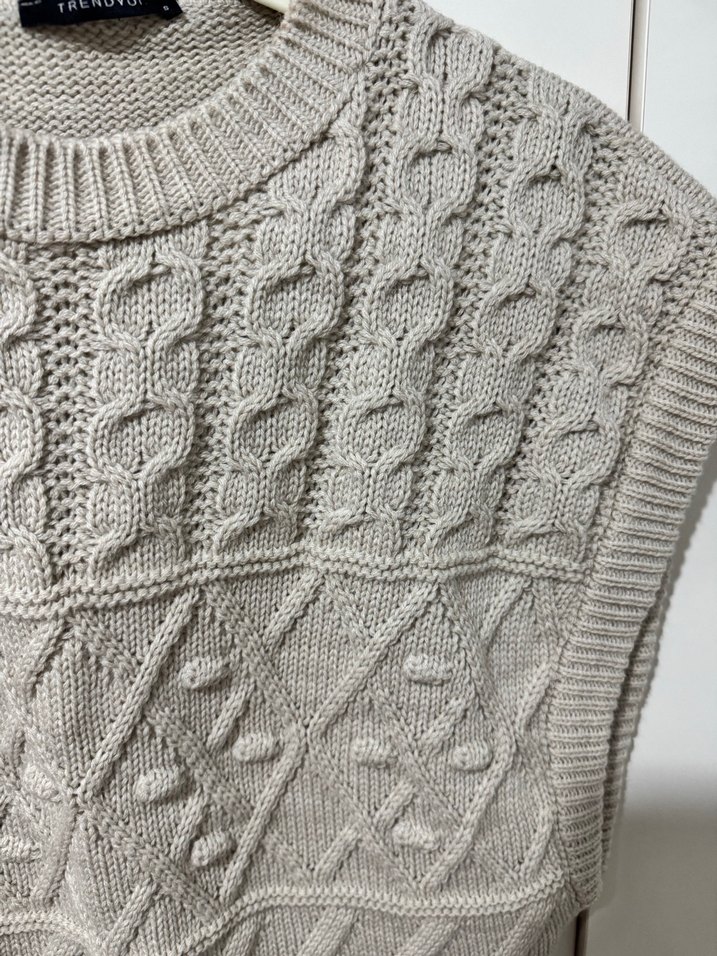 Gri Nakışlı İnce Örgü Kadın Kazak - Görsel 2