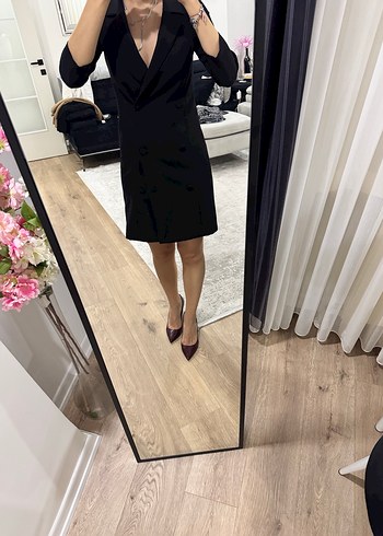 Siyah ceket elbise - Görsel 2