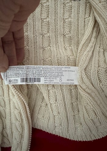 Örgü krem Fermuarlı Kadın Kazak - Görsel 3