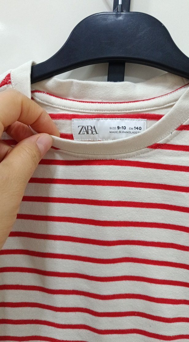 Kırmızı Çizgili çocuk tişörtü - Görsel 3