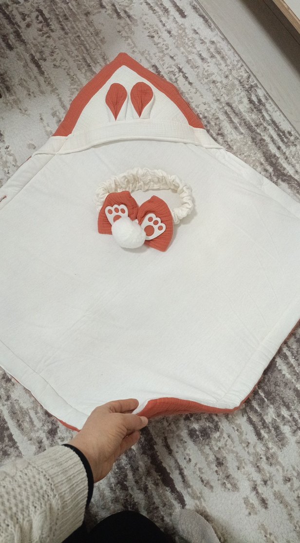 4 kat müslim kiremit bebek battaniyesi. - Görsel 3
