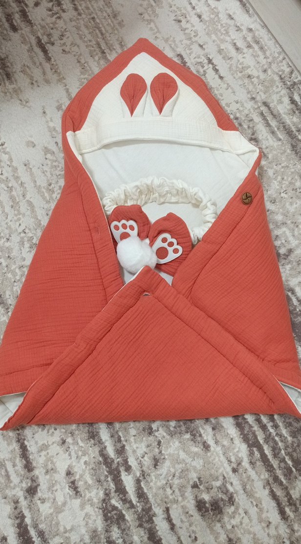 4 kat müslim kiremit bebek battaniyesi. - Görsel 4