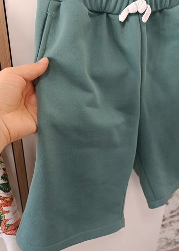 Düğmeli Açık Yeşil Pamuklu SHEIN marka  11-12 yaş L - Görsel 3