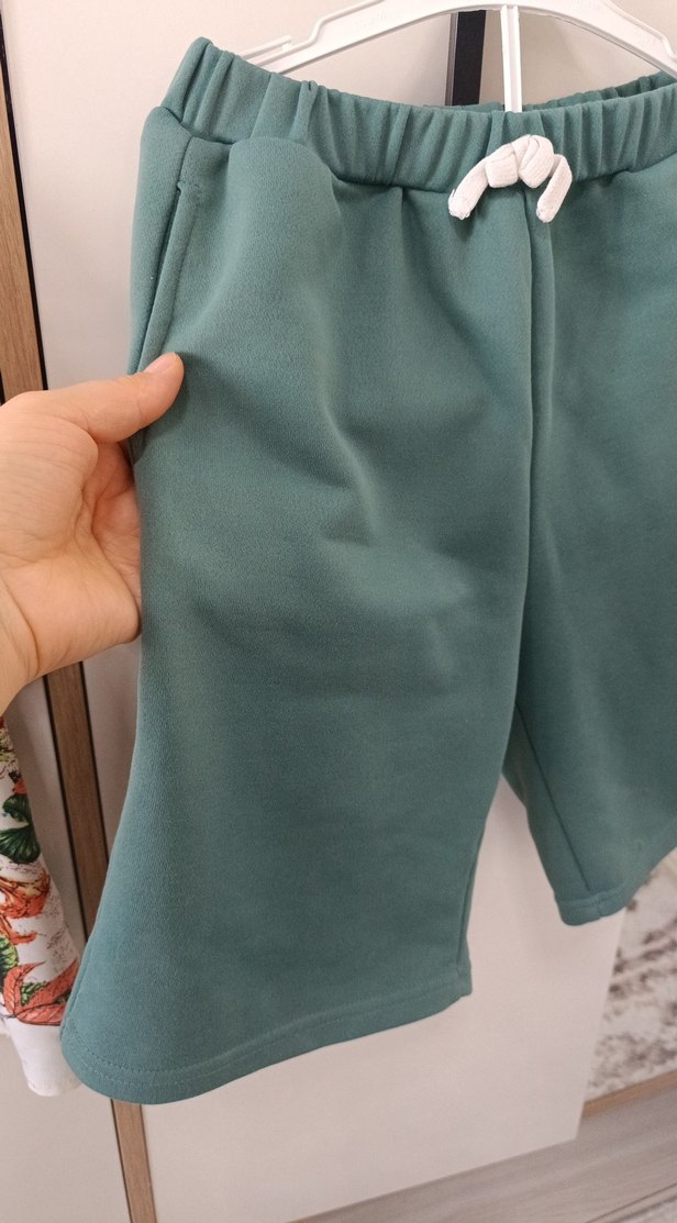 Düğmeli Açık Yeşil Pamuklu SHEIN marka  11-12 yaş L - Görsel 3