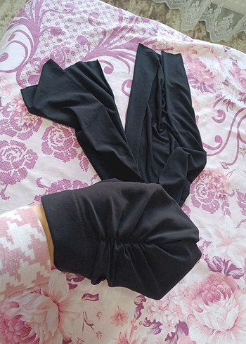 Siyah bone şal - Görsel 4