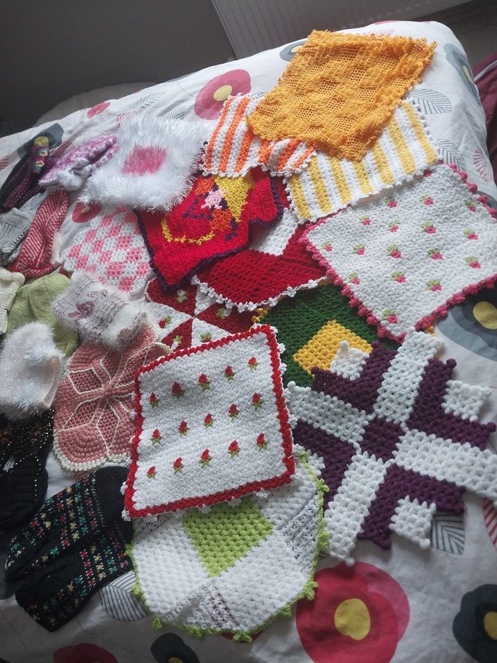 Renkli Örgü Banyo lifi - Görsel 2