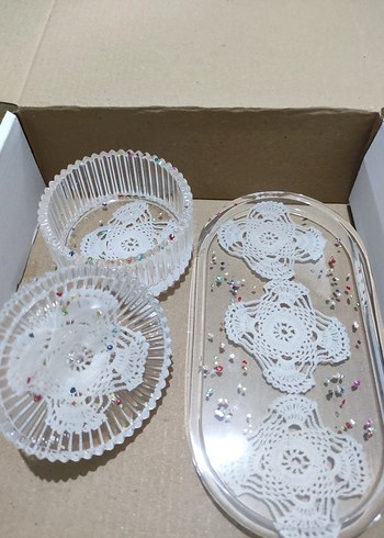 Nakışlı Epoksi Sunumluk Seti - Görsel 3