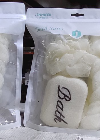 Jennifer Beyaz Banyo Süngeri Seti - Görsel 2
