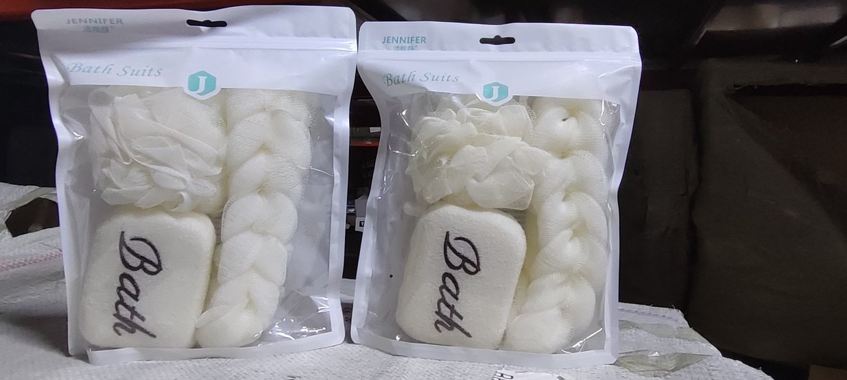 Jennifer Beyaz Banyo Süngeri Seti - Görsel 2