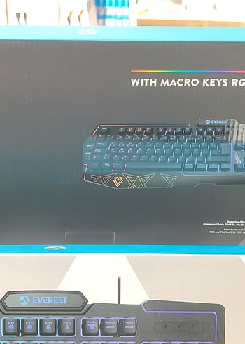 Everest Siyah RGB Aydınlatmalı Klavye - Görsel 2