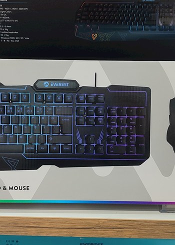 Everest Siyah RGB Aydınlatmalı Klavye - Görsel 3